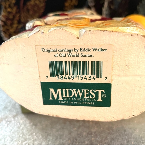 Vintage Eddie Walker Old World Santa 'Cats and Candle' - Picture 9 of 9